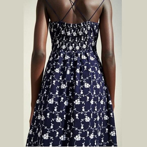 ZARA Strappy Embroidered Dress NWT - Picture 10 of 16
